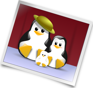 openclipart圖庫：Tux's family