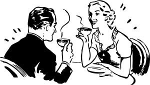 openclipart圖庫：coffee couple
