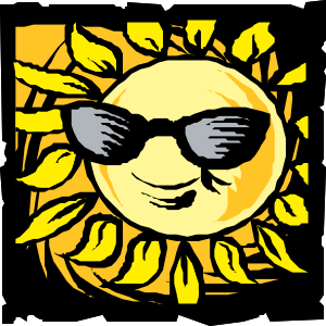 openclipart圖庫：sun in shades