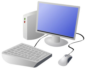 openclipart圖庫：Cartoon Computer and Desktop