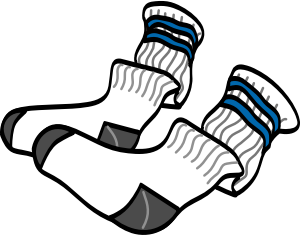 openclipart圖庫：athletic crew socks