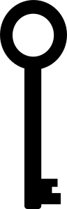 openclipart圖庫：Simple key