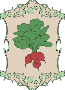 openclipart圖庫：Garden Sign Radish