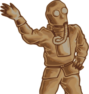 openclipart圖庫：Japanese Gas Mask Man