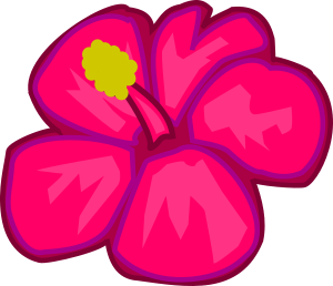 openclipart圖庫：Pink flower