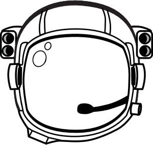 openclipart圖庫：astronaut's helmet