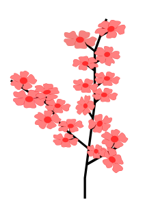 openclipart圖庫：Flowers Sakura2