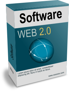 openclipart圖庫：Software Carton Box Web 2.0 (remix)