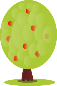 openclipart圖庫：red fruit tree