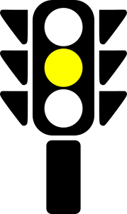 openclipart圖庫：Traffic semaphore yellow light
