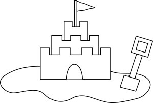 openclipart圖庫：Sand castle