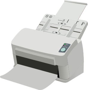 openclipart圖庫：Sheet Fed Scanner