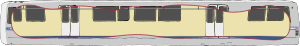 openclipart圖庫：Bart Train Exterior with Cutaway