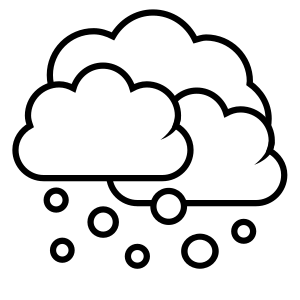 openclipart圖庫：tango weather showers scattered - outline