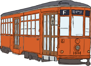 openclipart圖庫：Milan Streetcar