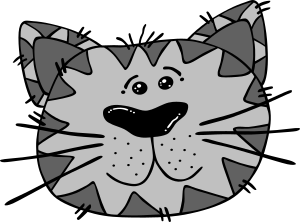openclipart圖庫：Cartoon Cat Face