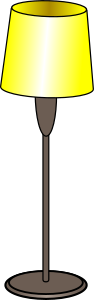 openclipart圖庫：floor lamp