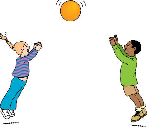 openclipart圖庫：playing ball