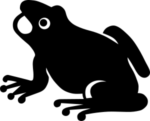 openclipart圖庫：Frog silhouette