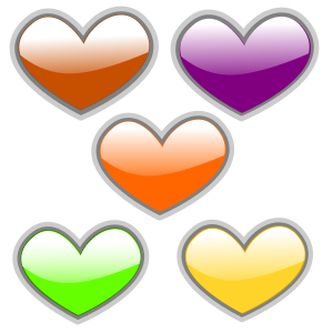 openclipart圖庫：Gloss Heart 3