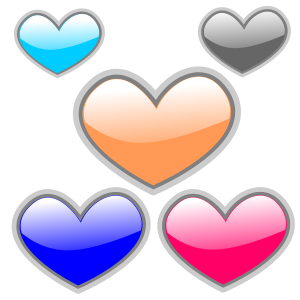 openclipart圖庫：Gloss Heart 4