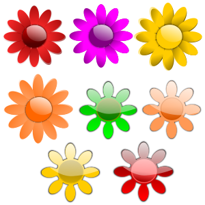 Clipart - Vector Flowers