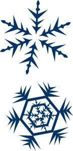 openclipart圖庫：snow flakes