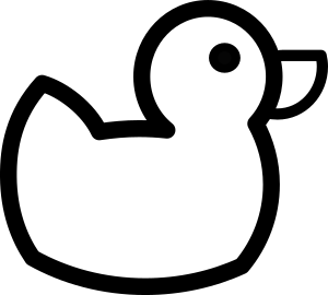openclipart圖庫：Duck Outline