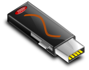 openclipart圖庫：Glossy USB Stick