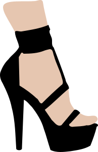 openclipart圖庫：High heeled shoe