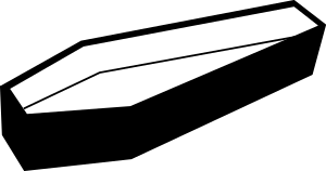 openclipart圖庫：Open coffin