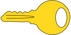 openclipart圖庫：Simple gold key