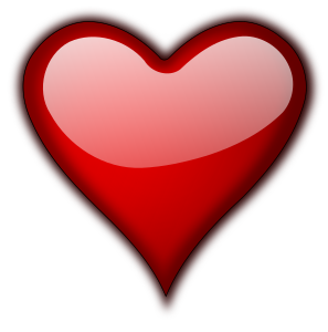 openclipart圖庫：Heart Gloss 5