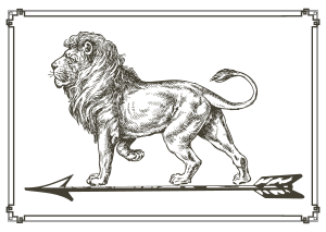 openclipart圖庫：Lion on arrow