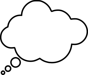 openclipart圖庫：Cartoon thought bubble