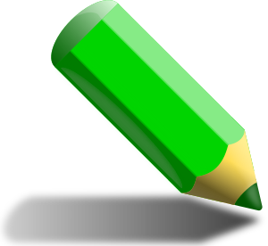 openclipart圖庫：Green pencil