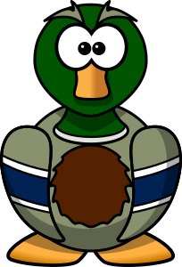 openclipart圖庫：Cartoon Mallard