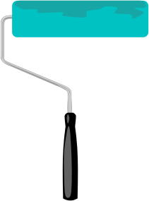 openclipart圖庫：Paint roller, border, and banner