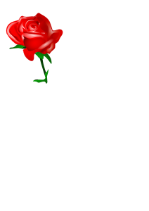 openclipart圖庫：red rose