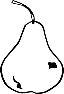 openclipart圖庫：Simple Fruit Pear