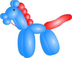 openclipart圖庫：Balloon Horse