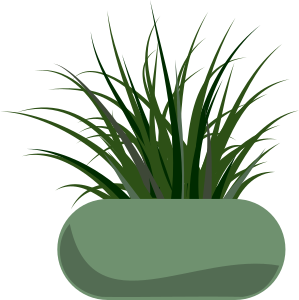 openclipart圖庫：Potted Grass