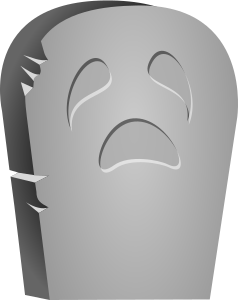 openclipart圖庫：Halloween Tombstone Face