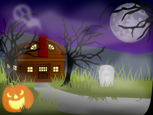 openclipart圖庫：Halloween Haunted House Fog