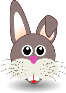 openclipart圖庫：funny bunny face