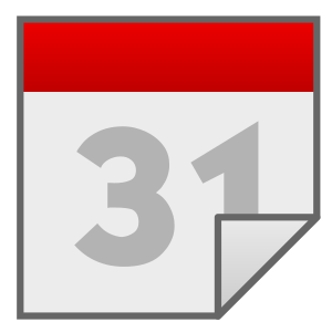 openclipart圖庫：Calendar file icon