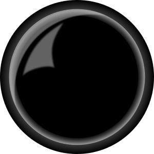 openclipart圖庫：Button, Round Shiny Black