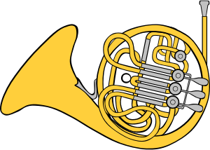 openclipart圖庫：French Horn