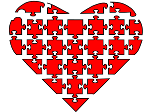openclipart圖庫：Corazon Rompecabezas