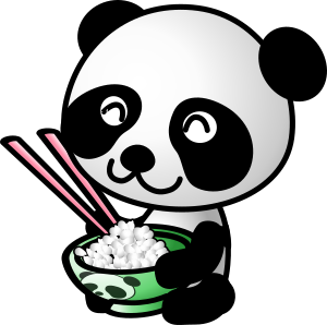openclipart圖庫：rice panda